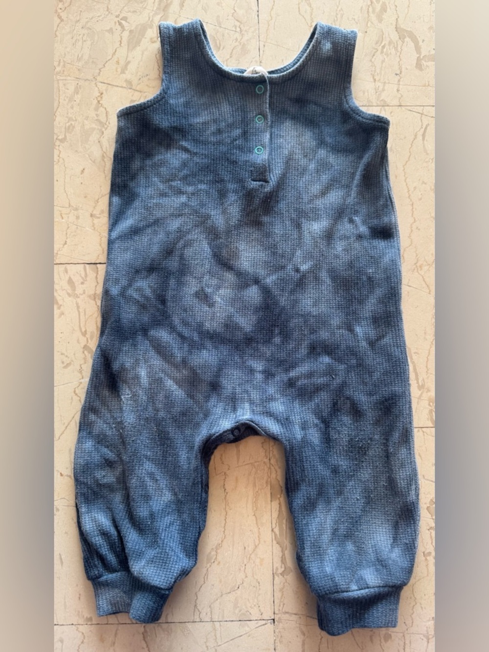 Baby Boy EGG NEW YORK blue Tie Dye One Piece Sleeveless Jumpsuit Sz 18m